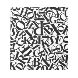 Alphabet Letters Notizblock