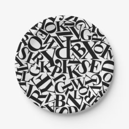 Alphabet Letters Pappteller