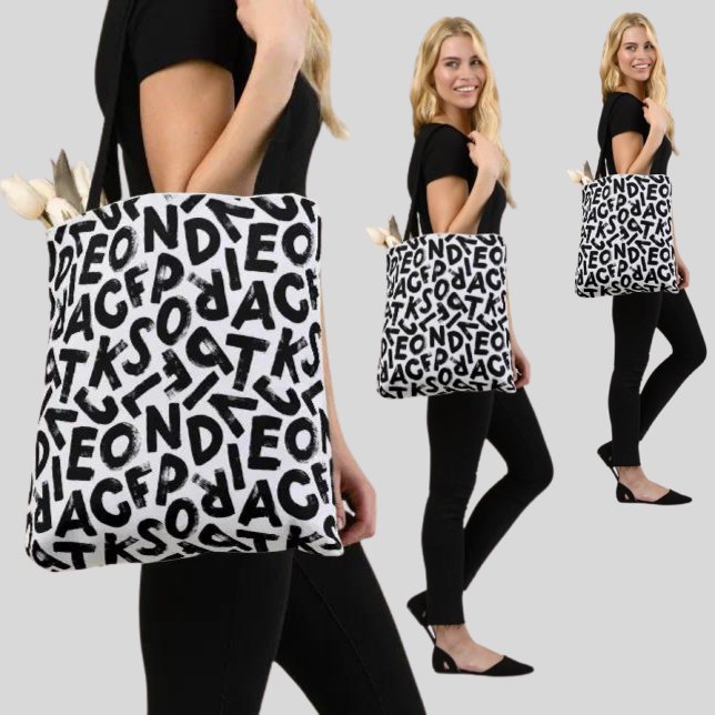 Alphabet Letters Pattern Tasche (Von Creator hochgeladen)