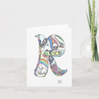 alphabet letters: "R"