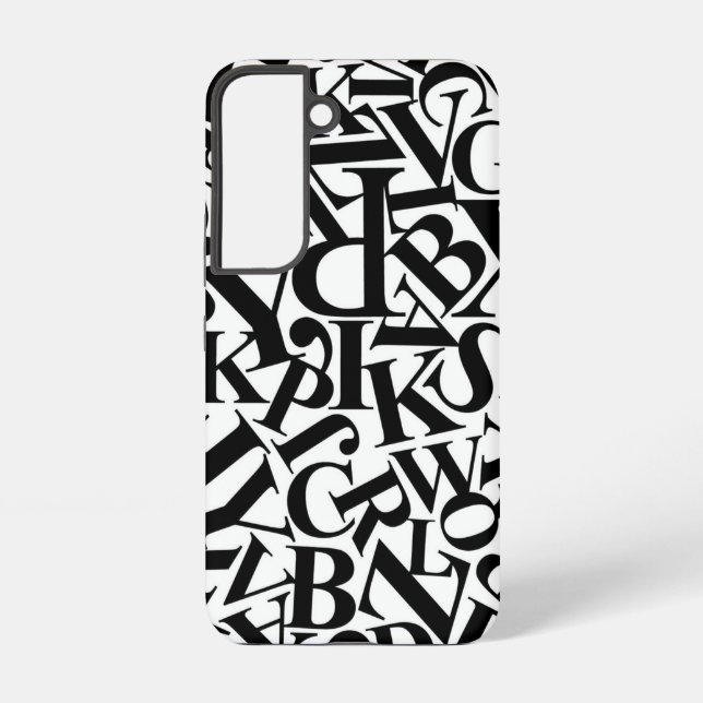 Alphabet Letters Samsung Galaxy Hülle (Rückseite)