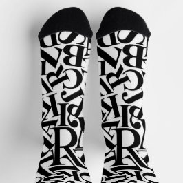 Alphabet Letters Socken