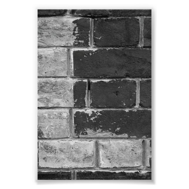 alphabet Lettre Photographie L2 Noir et Blanc 4x6 (Devant)