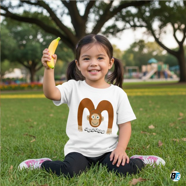 Alphabet m für Affen Baby T-shirt (Von Creator hochgeladen)