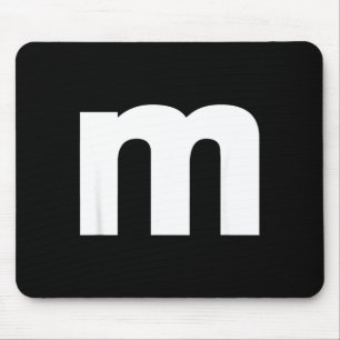 Alphabet M Großbuchstaben und Zahlen Mousepad