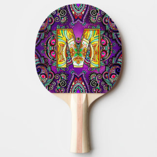 Alphabet M mandala Tischtennis Schläger