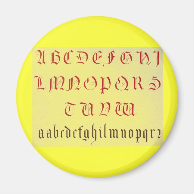 Alphabet Magnet (Vorne)