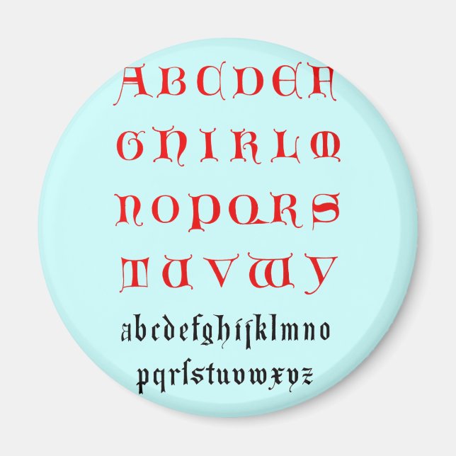 Alphabet Magnet (Vorne)