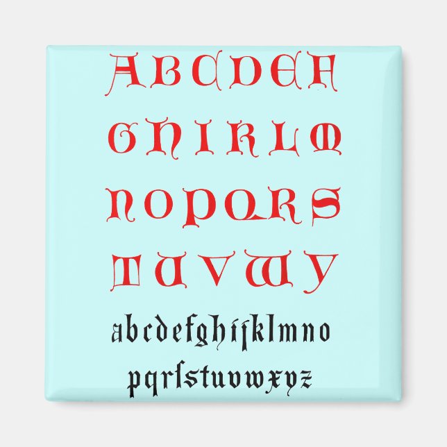 Alphabet Magnet (Vorne)