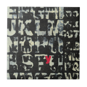Alphabet-Malerei vom Normannen Wyatt Fliese