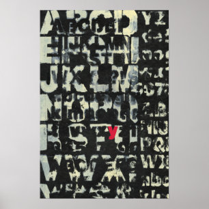 Alphabet-Malerei vom Normannen Wyatt Poster