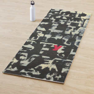 Alphabet-Malerei vom Normannen Wyatt Yogamatte