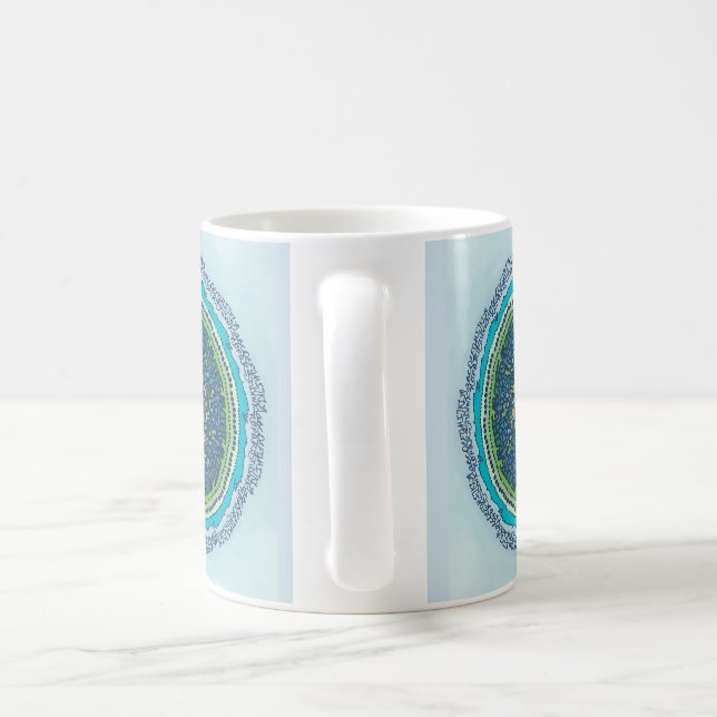 Alphabet-Mandala Kaffeetasse (Henkel)