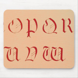 Alphabet Maus Pad Mousepad