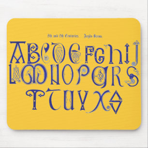 Alphabet Maus Pad Mousepad