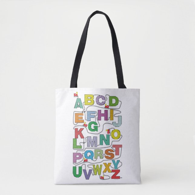 Alphabet Maze Puzzles Bahn Tasche (Vorderseite)