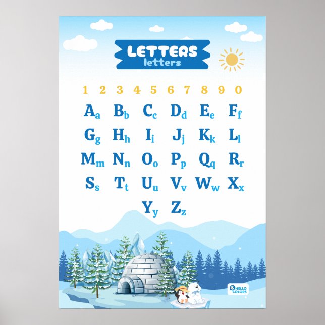 Alphabet mit Winter Poster (Vorne)