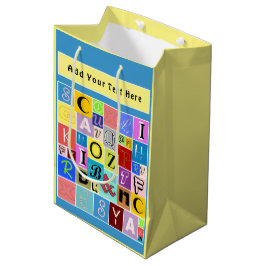 Alphabet Mittlere Geschenktüte