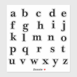 Alphabet Monogram Letters Aufkleber
