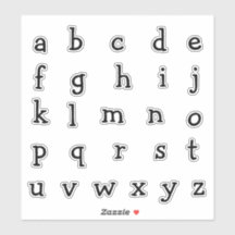 Alphabet Monogram Letters