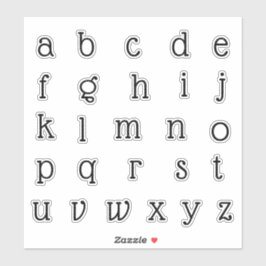 Alphabet Monogram Letters Aufkleber