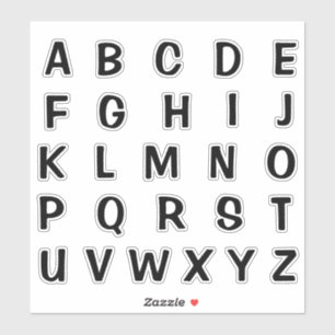 Alphabet Monogram Letters Aufkleber