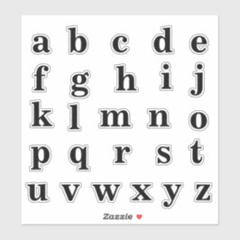 Alphabet Monogram Letters Aufkleber