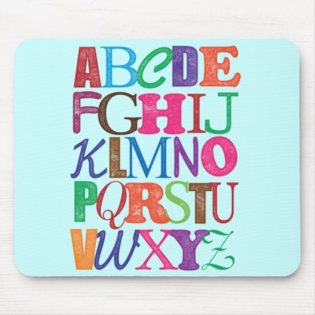 Alphabet Mousepad (Vorne)
