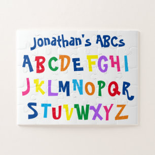 Alphabet Multicolor ABCs Personalisiert