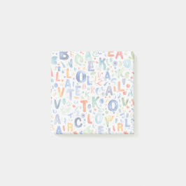 Alphabet Muster Post-it Klebezettel