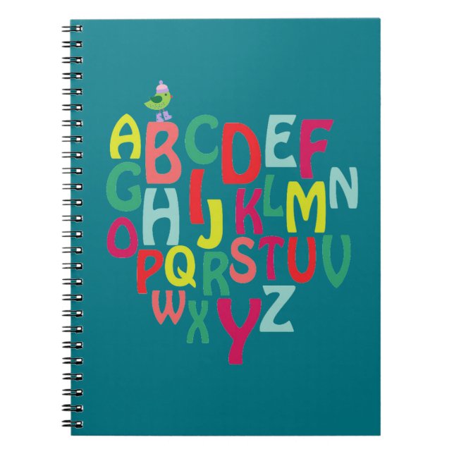 Alphabet-Notebook Notizblock (Vorderseite)