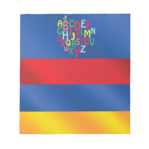 Alphabet Notepad Notizblock