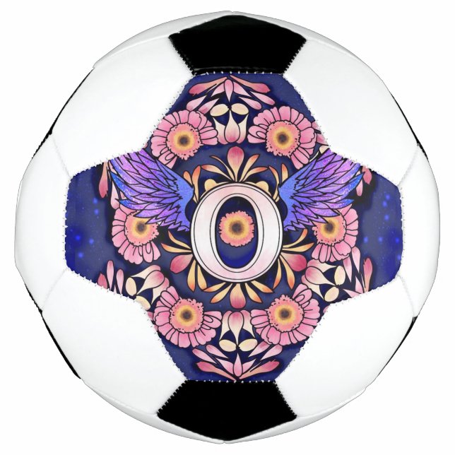 Alphabet O mandala Fußball (Vorderseite)