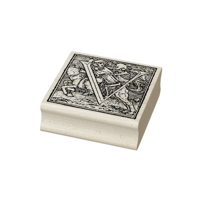 Alphabet of Death Letter V Gummistempel (Stempel)