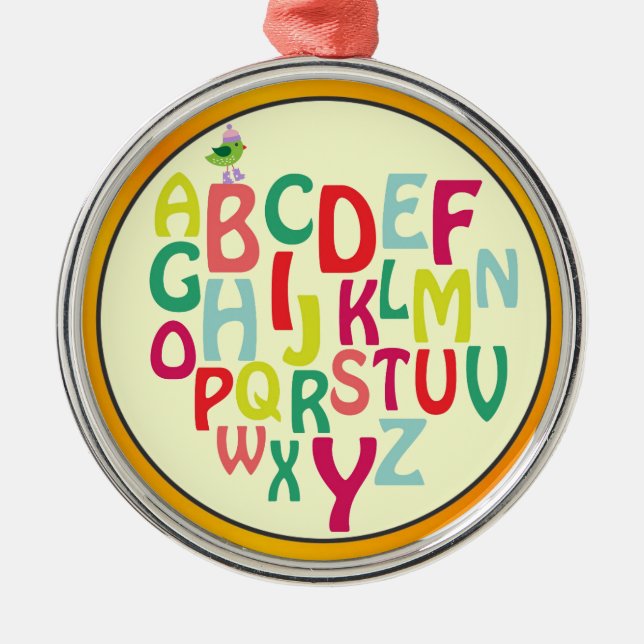 Alphabet Ornament Aus Metall (Vorne)