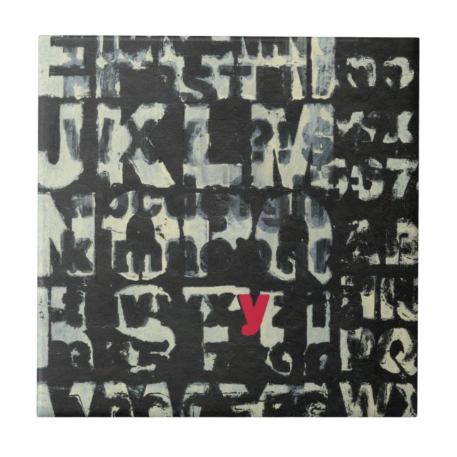 Alphabet Painting von Norman Wyatt Fliese (Vorderseite)