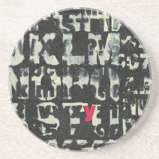 Alphabet Painting von Norman Wyatt Getränkeuntersetzer (Vorne)