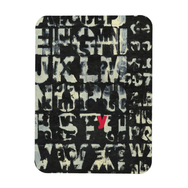 Alphabet Painting von Norman Wyatt Magnet (Vertikal)
