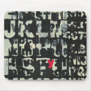 Alphabet Painting von Norman Wyatt Mousepad