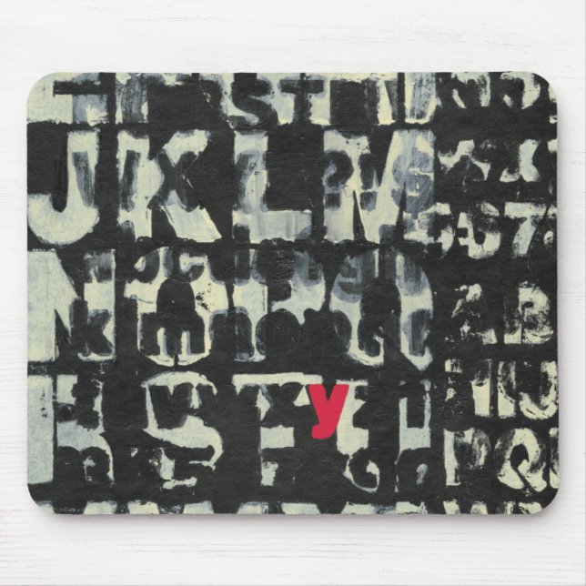 Alphabet Painting von Norman Wyatt Mousepad (Vorne)