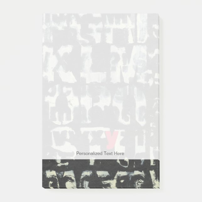 Alphabet Painting von Norman Wyatt Post-it Klebezettel (Vorderseite)