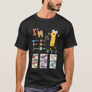 Alphabet Phonetik & Formen Idee für Kinder Bildung T-Shirt