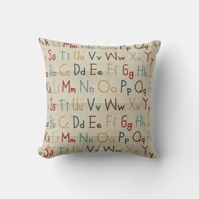 Alphabet Pillow Kissen (Vorderseite)