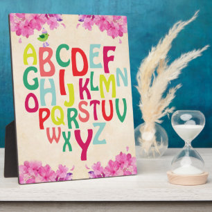 Alphabet Plaque Fotoplatte