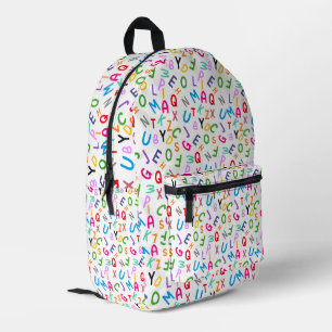 Alphabet Pop: Lernen Sie in Stylesack Bedruckter Rucksack