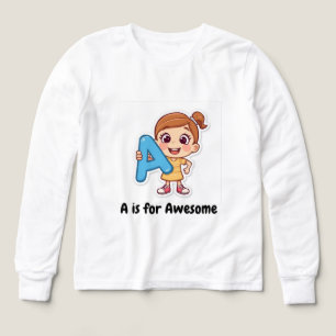 Alphabet Positives Kinderdesign – A ist für ein T-