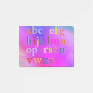 Alphabet Post it Note Post-it Klebezettel