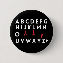 Alphabet PQRST Nurse Button