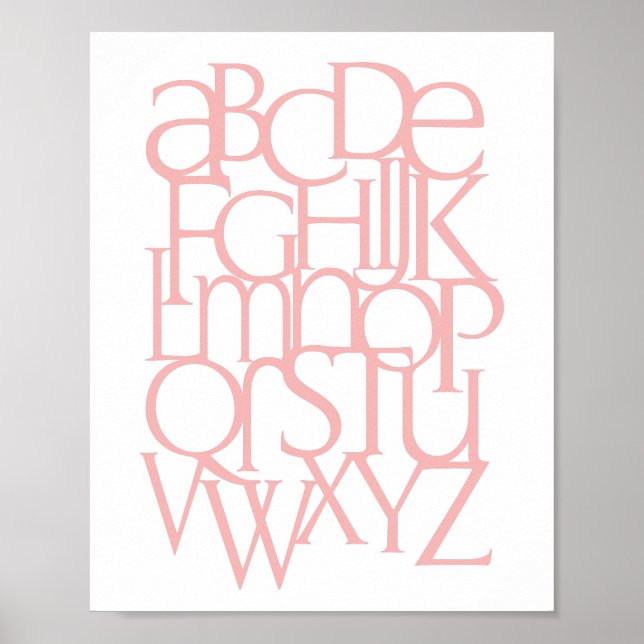 Alphabet Print Poster (Vorne)