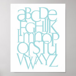 Alphabet Print Poster